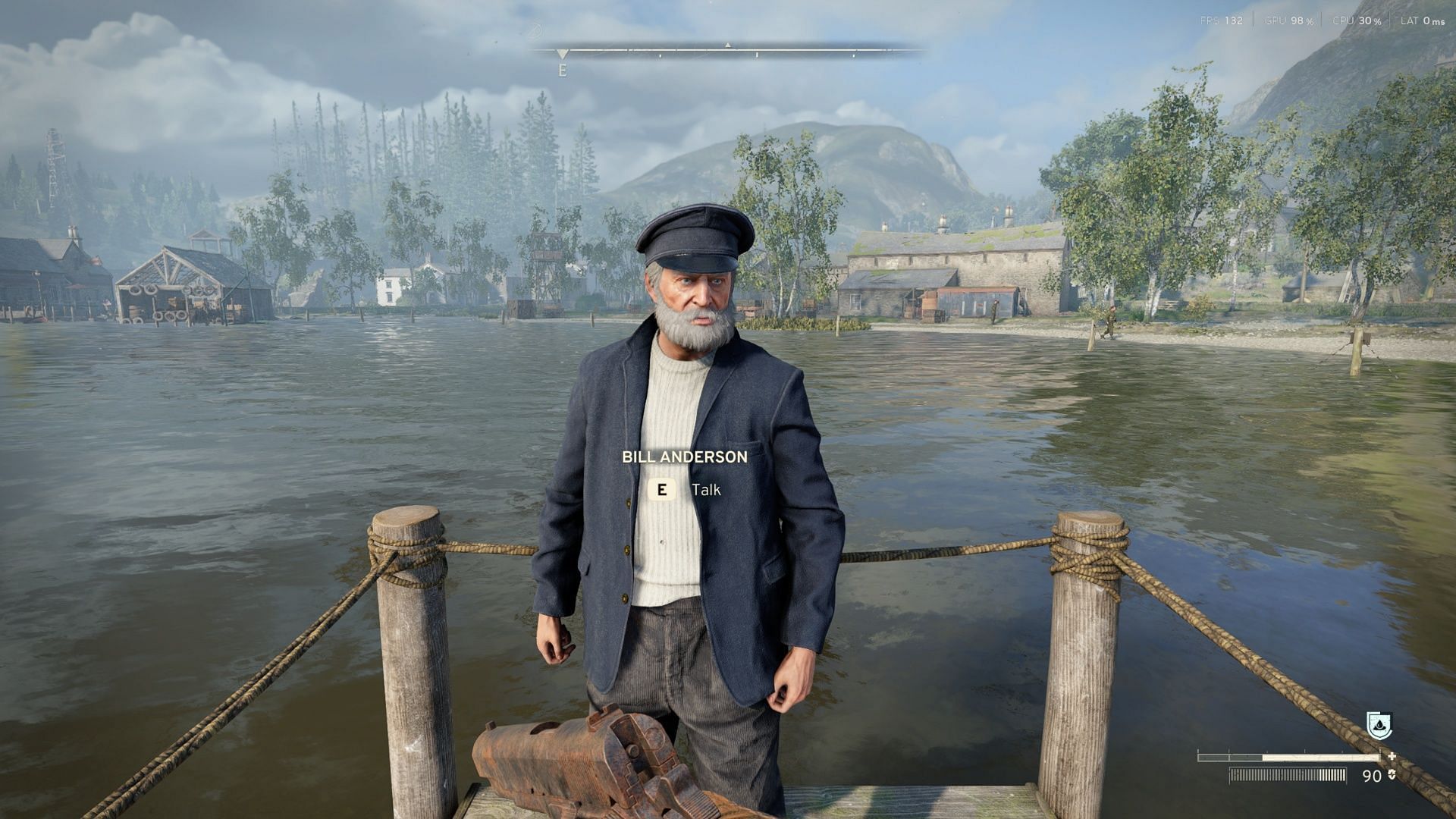 Talk to Bill Anderson to get to the Midsummer Isle (Image via Sportskeeda Gaming || Rebellion)